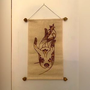 Woven hand wall hanging purchased in Thailand